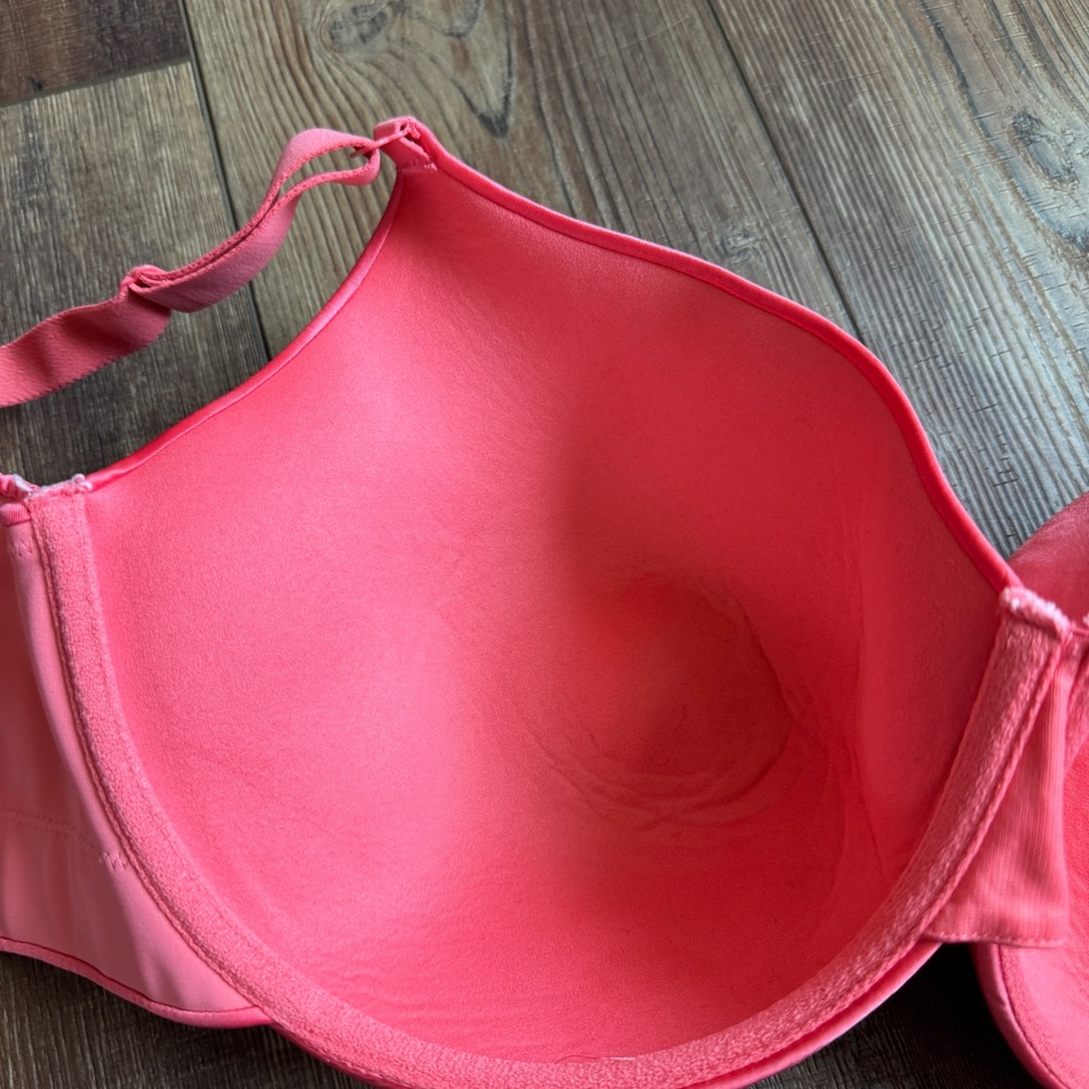 Cacique Back Smoother Lightly Lined Full Coverage Bra 42DDD Pink Coral - Picture 5 of 9